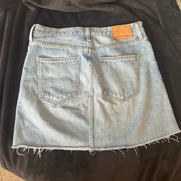 Denim Forum - the Edie Miniskirt from Aritzia - Picture 4 of 5